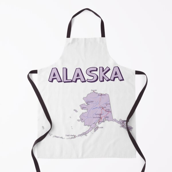 Item preview, Minimalist Alaska Map Art designed and sold by mashmosh.
