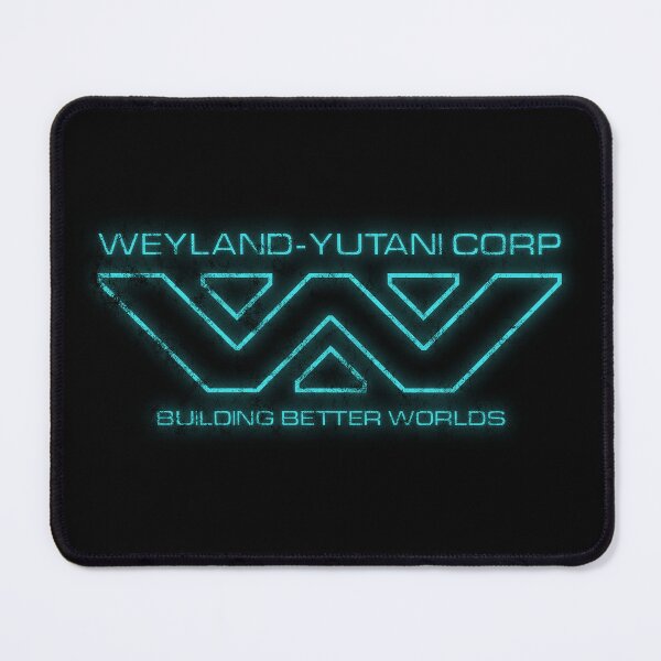 Item preview, Alien Weyland Yutani Corp Teal Neon Logo Distressed designed and sold by Power Up Prints.