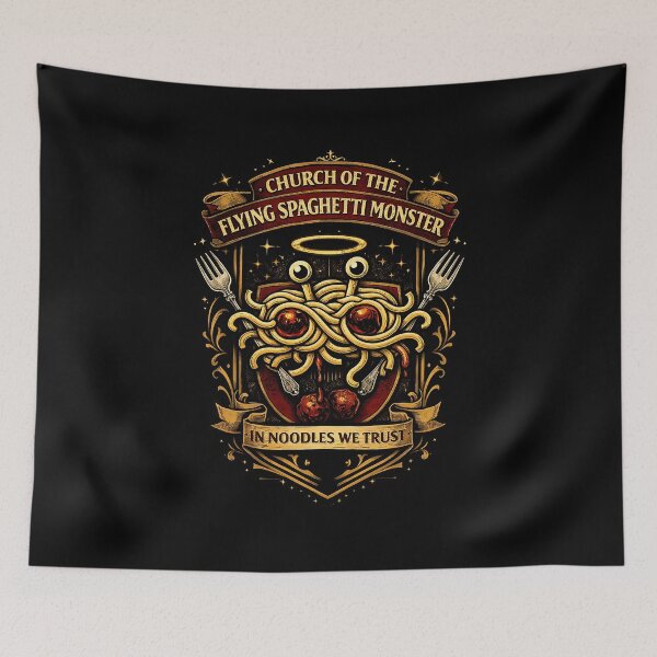 Item preview, Church of the Flying Spaghetti Monster designed and sold by 3nine.