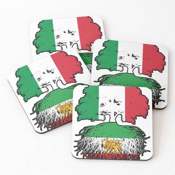 Item preview, Italian Grown, Iranian Roots – Lion and Sun Heritage Design designed and sold by FlagX.