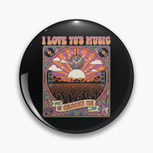 Item preview, I Love 70's Music groove on vintage designed and sold by RichTeeDesigns.