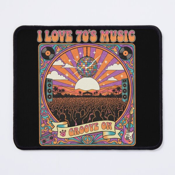 Item preview, I Love 70's Music groove on vintage designed and sold by RichTeeDesigns.