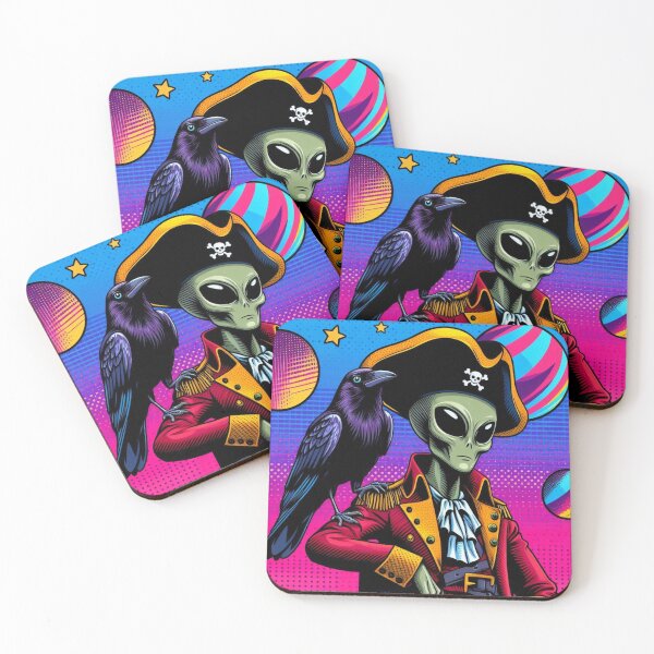 Item preview, Pirate alien and crow  designed and sold by Dogandesighn.