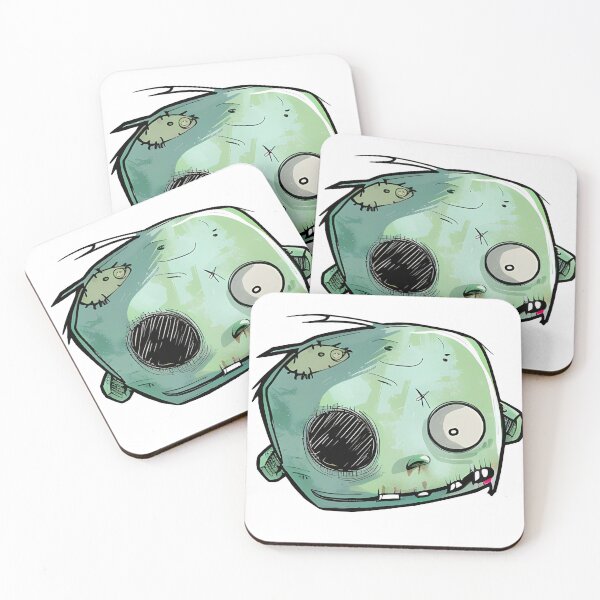 Item preview, Creepy Cute Zombie Baby Head Sketch - Green Kawaii Undead Cartoon Illustration Art Print designed and sold by DesignArtist.ia.