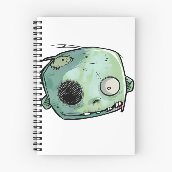 Item preview, Creepy Cute Zombie Baby Head Sketch - Green Kawaii Undead Cartoon Illustration Art Print designed and sold by DesignArtist.ia.