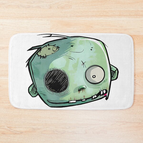 Item preview, Creepy Cute Zombie Baby Head Sketch - Green Kawaii Undead Cartoon Illustration Art Print designed and sold by DesignArtist.ia.