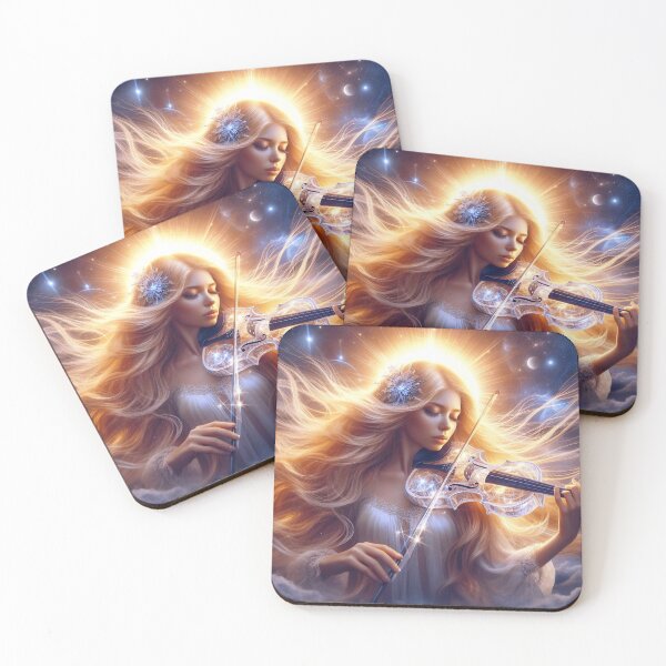 Item preview, The Golden Symphony: Celestial Violinist In Stardust designed and sold by Holub Art Studio & design.