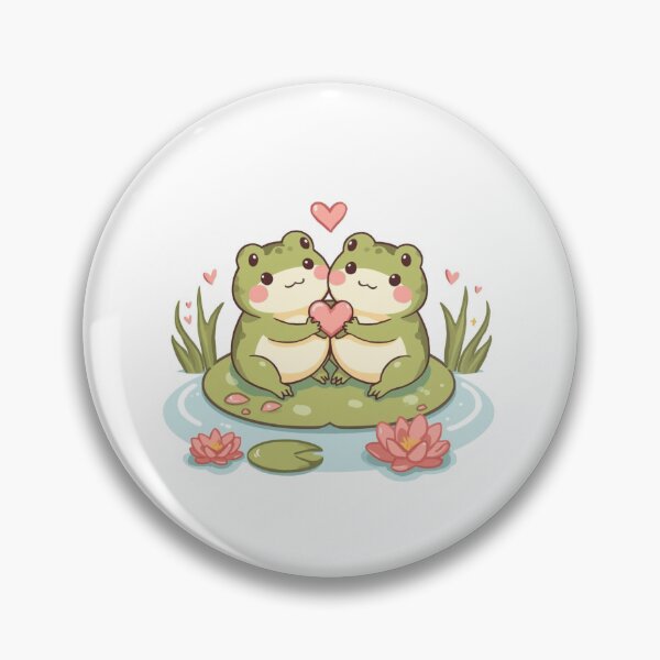 Item preview, Sweet Frog Couple Artwork designed and sold by PixelNest-Haven.