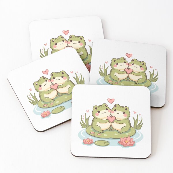 Item preview, Sweet Frog Couple Artwork designed and sold by PixelNest-Haven.