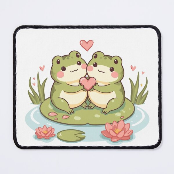 Item preview, Sweet Frog Couple Artwork designed and sold by PixelNest-Haven.