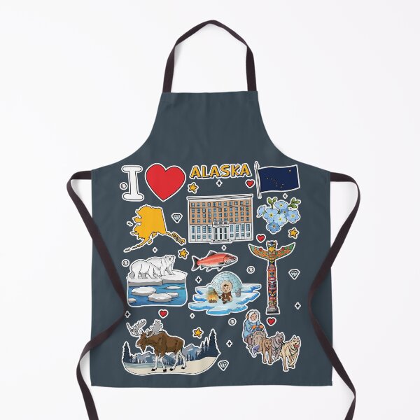 Item preview, Alaska State Symbols & Wildlife Adventure Sticker Pack designed and sold by mashmosh.