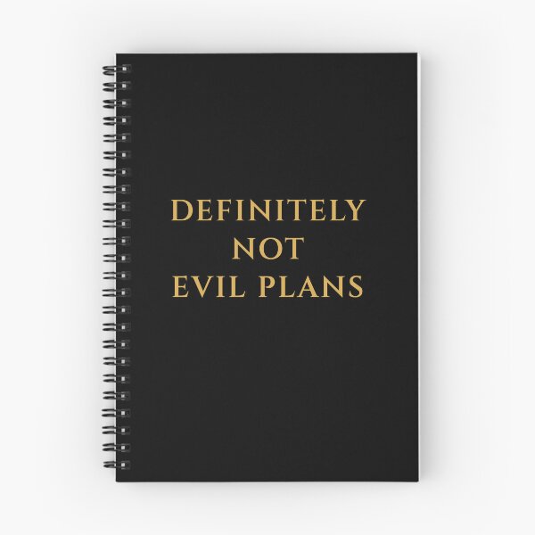 Item preview, Definitely not evil plans designed and sold by AmandaMayDoodle.