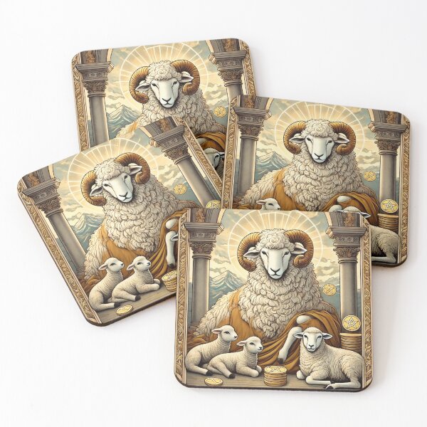 Item preview, Sheepism – Ten of Pentacles Tarot Card designed and sold by Thpoar.