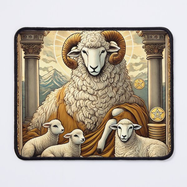 Item preview, Sheepism – Ten of Pentacles Tarot Card designed and sold by Thpoar.