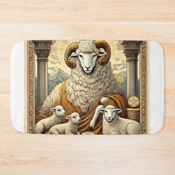 Item preview, Sheepism – Ten of Pentacles Tarot Card designed and sold by Thpoar.