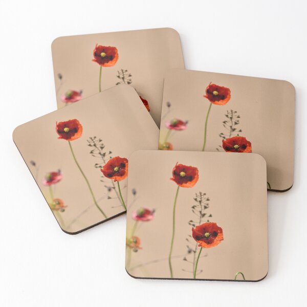 Item preview, Red Poppies and Seedpods Blooming designed and sold by Imagerisium.