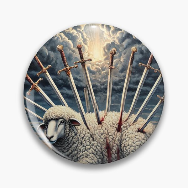 Item preview, Sheepism – Ten of Swords Tarot Card designed and sold by Thpoar.