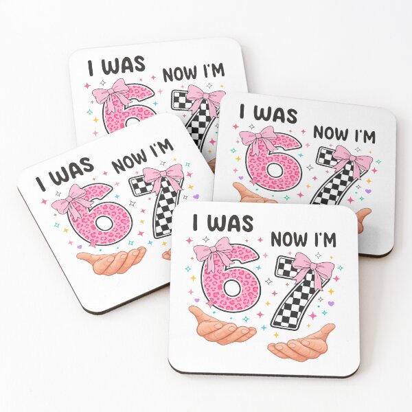 Item preview, I was 6 now I'm 7 cute birthday numbers designed and sold by HandicraftArt.