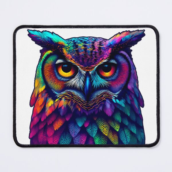 Item preview, Owl Neon Spectrum – Spiritual Vision Art designed and sold by Neer arts.
