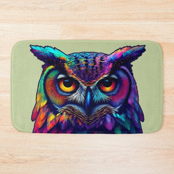 Item preview, Owl Neon Spectrum – Spiritual Vision Art designed and sold by Neer arts.