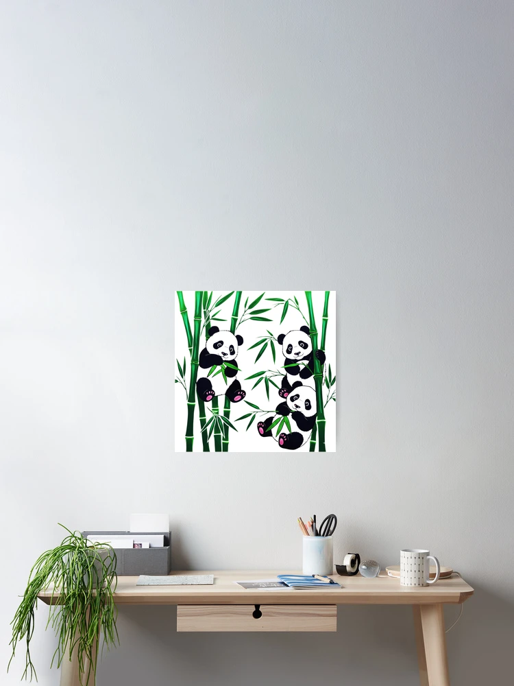 Thumbnail 2 of 3, Poster, panda designed and sold by PP&RAINBOW SHOP.