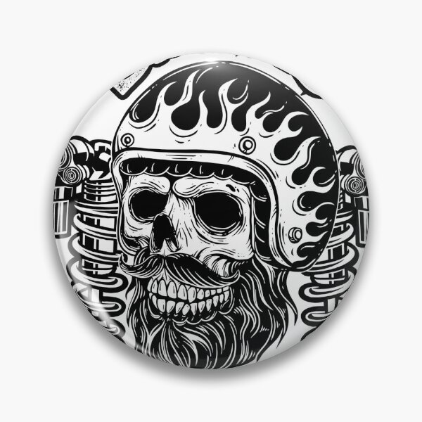 Item preview, BIKERS Legend | Teschio Motociclista & Sospensioni Vintage designed and sold by PI-Global.