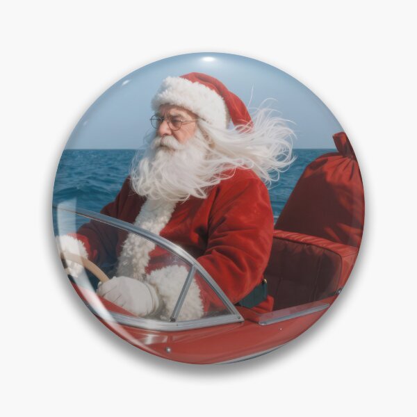 Item preview, Santa Claus Delivering Gifts By Speedboat designed and sold by Maria Dryfhout.