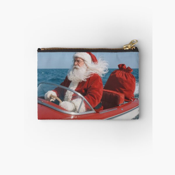 Item preview, Santa Claus Delivering Gifts By Speedboat designed and sold by Maria Dryfhout.