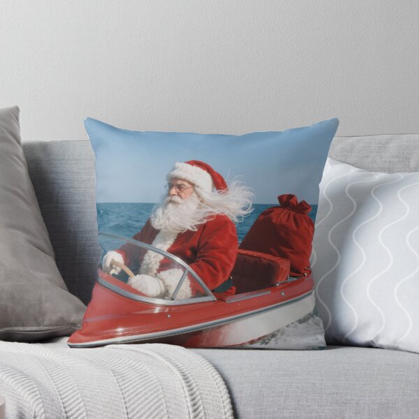 Item preview, Santa Claus Delivering Gifts By Speedboat designed and sold by Maria Dryfhout.