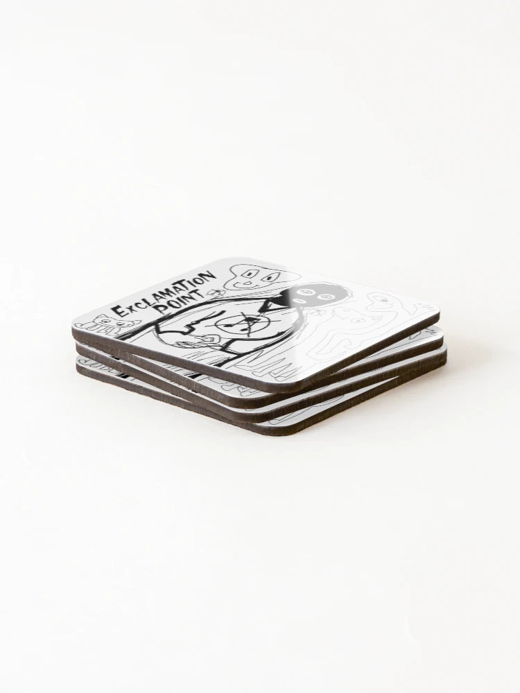 Thumbnail 4 of 5, Coasters (Set of 4), Exclamation Point designed and sold by Ruggine.