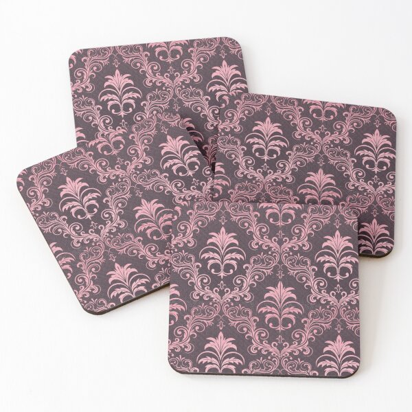 Item preview, Pink Gothic Damask Pattern Vintage Ornamental Design designed and sold by jojoilustra.