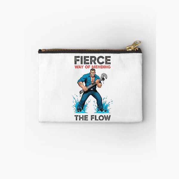 Item preview, Fierce Way of Mending – Powerful Plumber with Wrench Illustration designed and sold by C3J7.