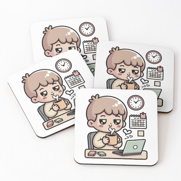 Item preview, Kawaii Office Worker Before Coffee designed and sold by McVrax.