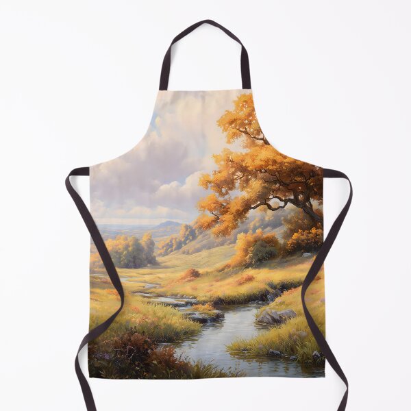 Item preview, Golden Autumn Valley | Serene Nature Landscape Art designed and sold by T-pocket.
