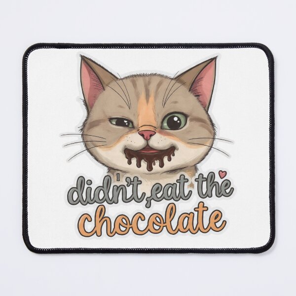 Item preview, Cat Denies Eating Chocolate with Evidence designed and sold by PluffyPanda.