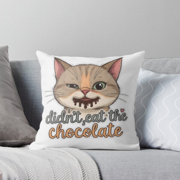 Item preview, Cat Denies Eating Chocolate with Evidence designed and sold by PluffyPanda.