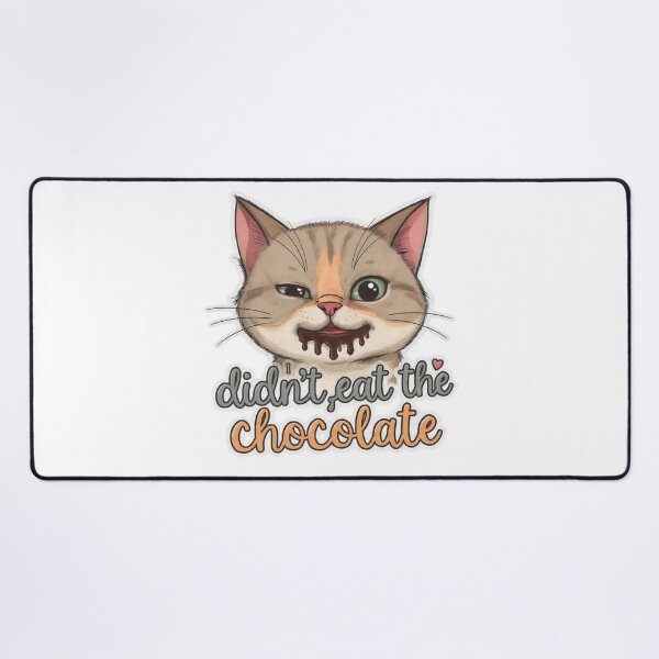 Item preview, Cat Denies Eating Chocolate with Evidence designed and sold by PluffyPanda.