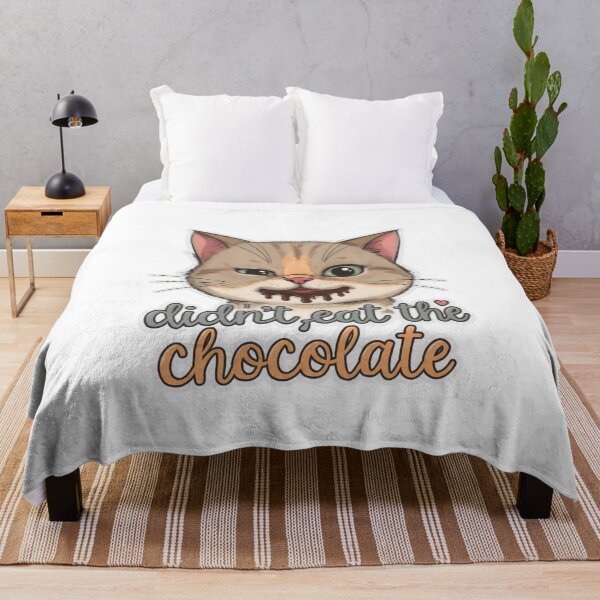 Item preview, Cat Denies Eating Chocolate with Evidence designed and sold by PluffyPanda.