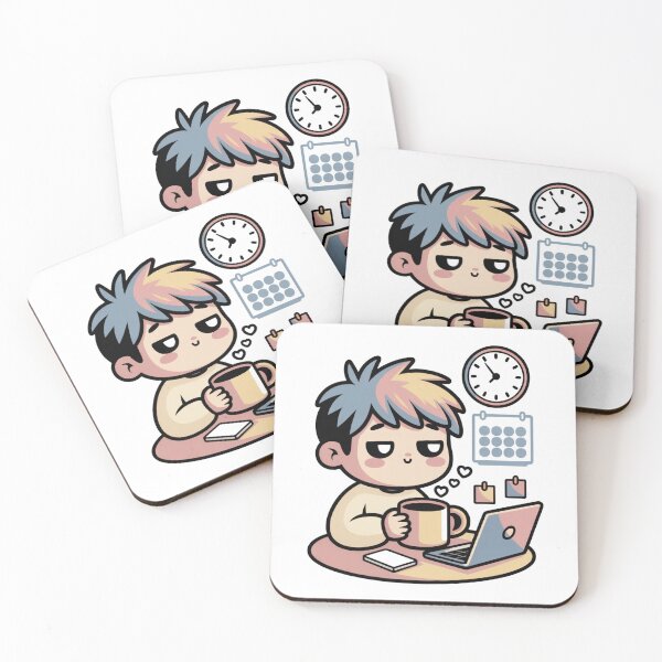 Item preview, Kawaii Office Worker Before Coffee designed and sold by McVrax.