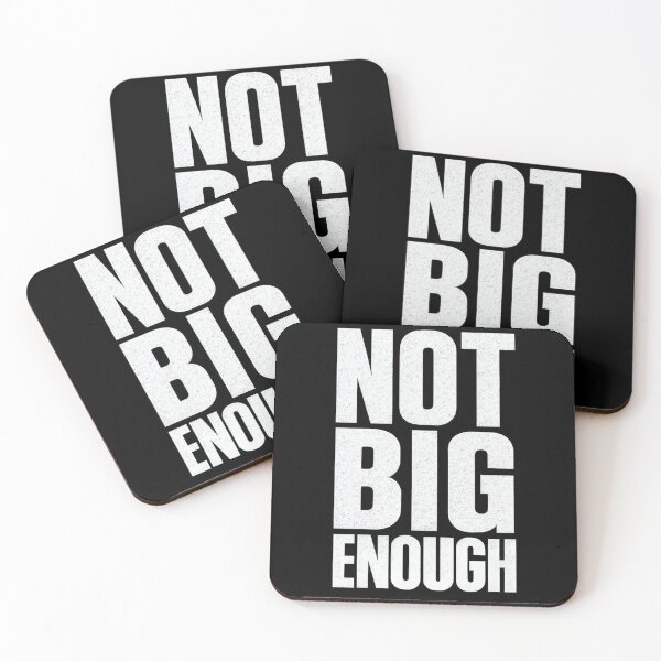 Item preview, NOT BIG ENOUGH — Sharp Gym Reminder Typography for Lifters & Fighters designed and sold by LVLUPXP.