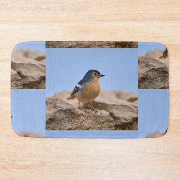 Item preview, Blue Tenerife finch on ground designed and sold by Imagerisium.