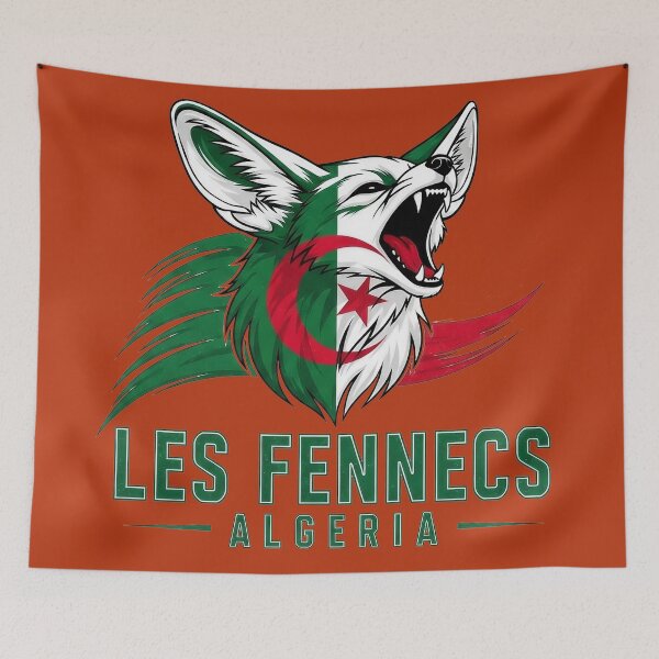 Item preview, Algeria Fennec Fox Football Spirit designed and sold by Majorprint.