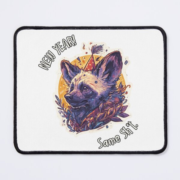 Item preview, Cute Raccoon New Year Same Sh*t Meme Art designed and sold by KZurHTPC.