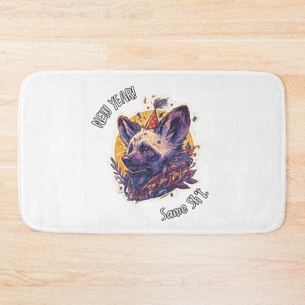 Item preview, Cute Raccoon New Year Same Sh*t Meme Art designed and sold by KZurHTPC.