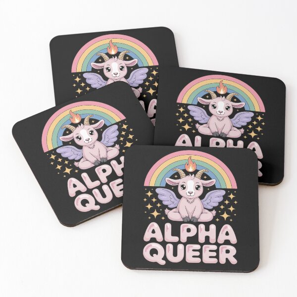 Item preview, Alpha Queer Baphomet Non-binary Gender fluid Queer Pride designed and sold by MarryIsMonth.