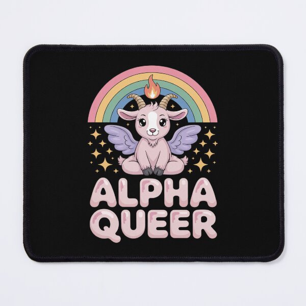 Item preview, Alpha Queer Baphomet Non-binary Gender fluid Queer Pride designed and sold by MarryIsMonth.