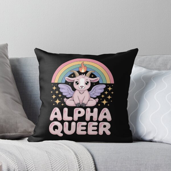 Item preview, Alpha Queer Baphomet Non-binary Gender fluid Queer Pride designed and sold by MarryIsMonth.