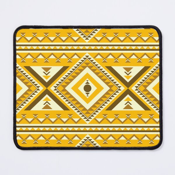 Item preview, Contemporary indigenous tribal style pattern in yellow-brown. designed and sold by Nengsang.