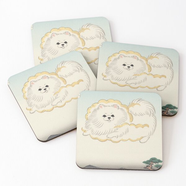 Item preview, Cloud-Spirit Pomeranian - Heavenly Ukiyo-e designed and sold by UkiyoPets.