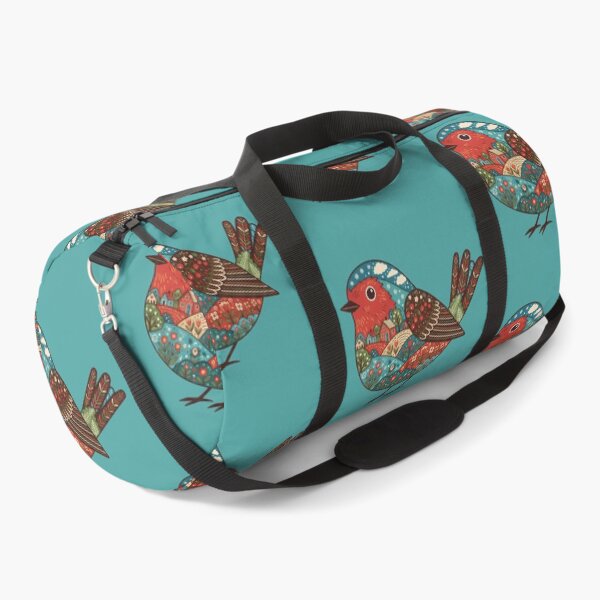 Item preview, Robin Silhouette with Christianshavn Townscape – Scandinavian Folk Art by heidiannemorris © designed and sold by FOLK ART FUSION by heidiannemorris.